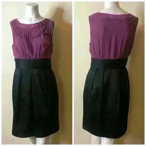 Max & Cleo  Amethyst/Black Sleeveless Dress